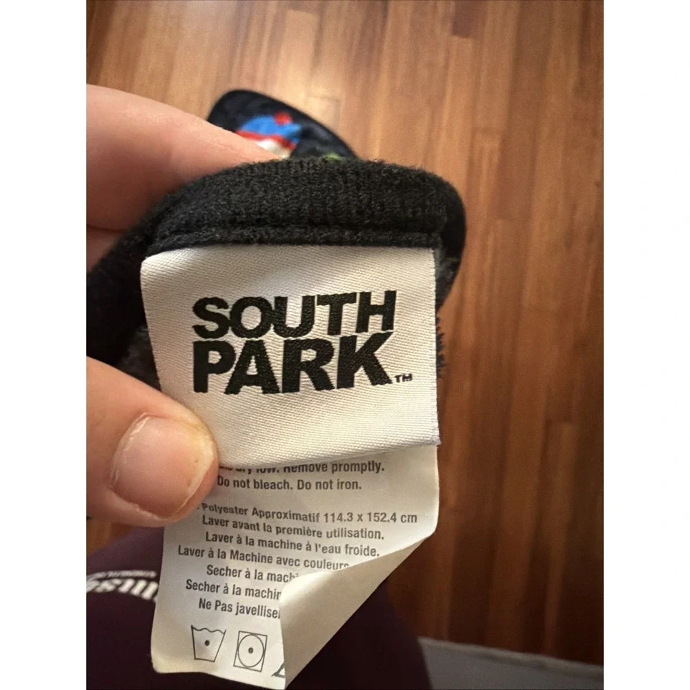 South Park Silver Buffalo Fleece Throw Blanket Stan Kyle Cartman Kenny Etc 45x60